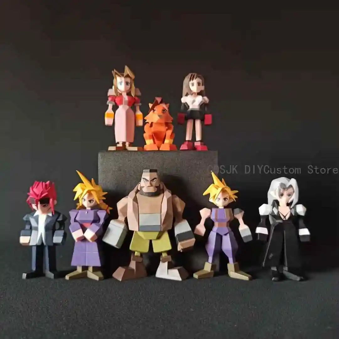 Игра Final Fantasy XIV Aerith Gainsborough Tifa Lockhart Barret Wallace Red XIII Ardyn Izunia Косплей Гаражные комплекты Модель в подарок