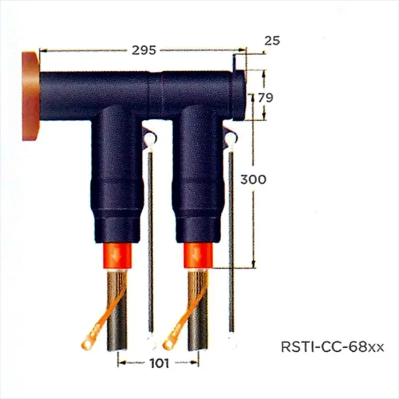 High voltage cable connector Screened