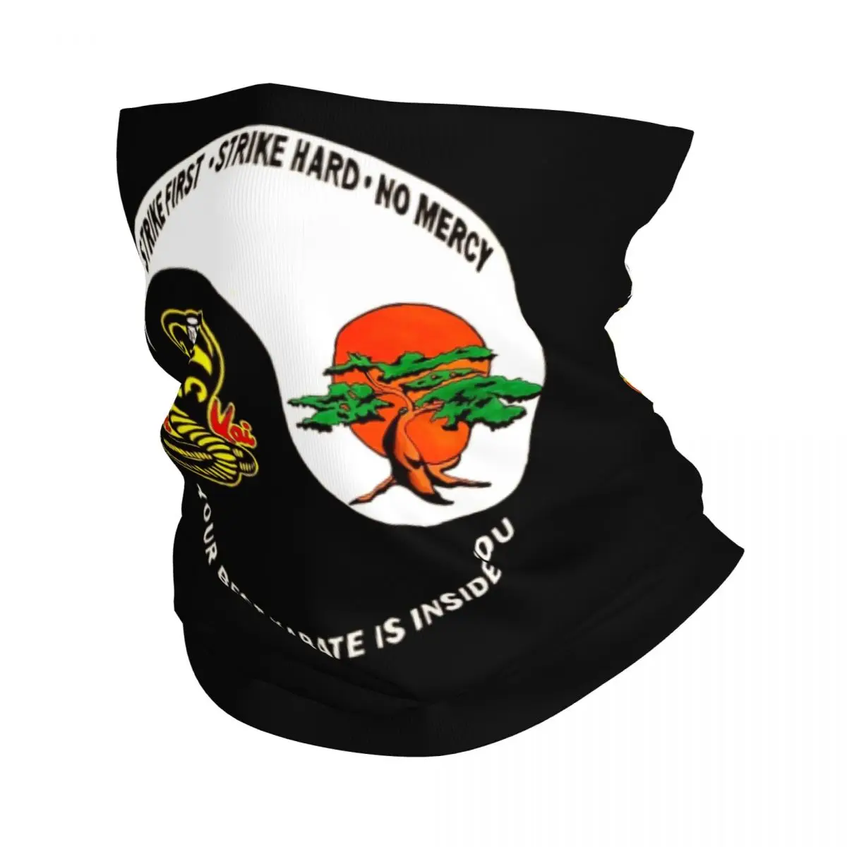 Miyagi Do Cobra Kai Neck Gaiter Women Men UV Face Shield Winter Yin Yang The Karate Kid Bandana Scarf for Cycling