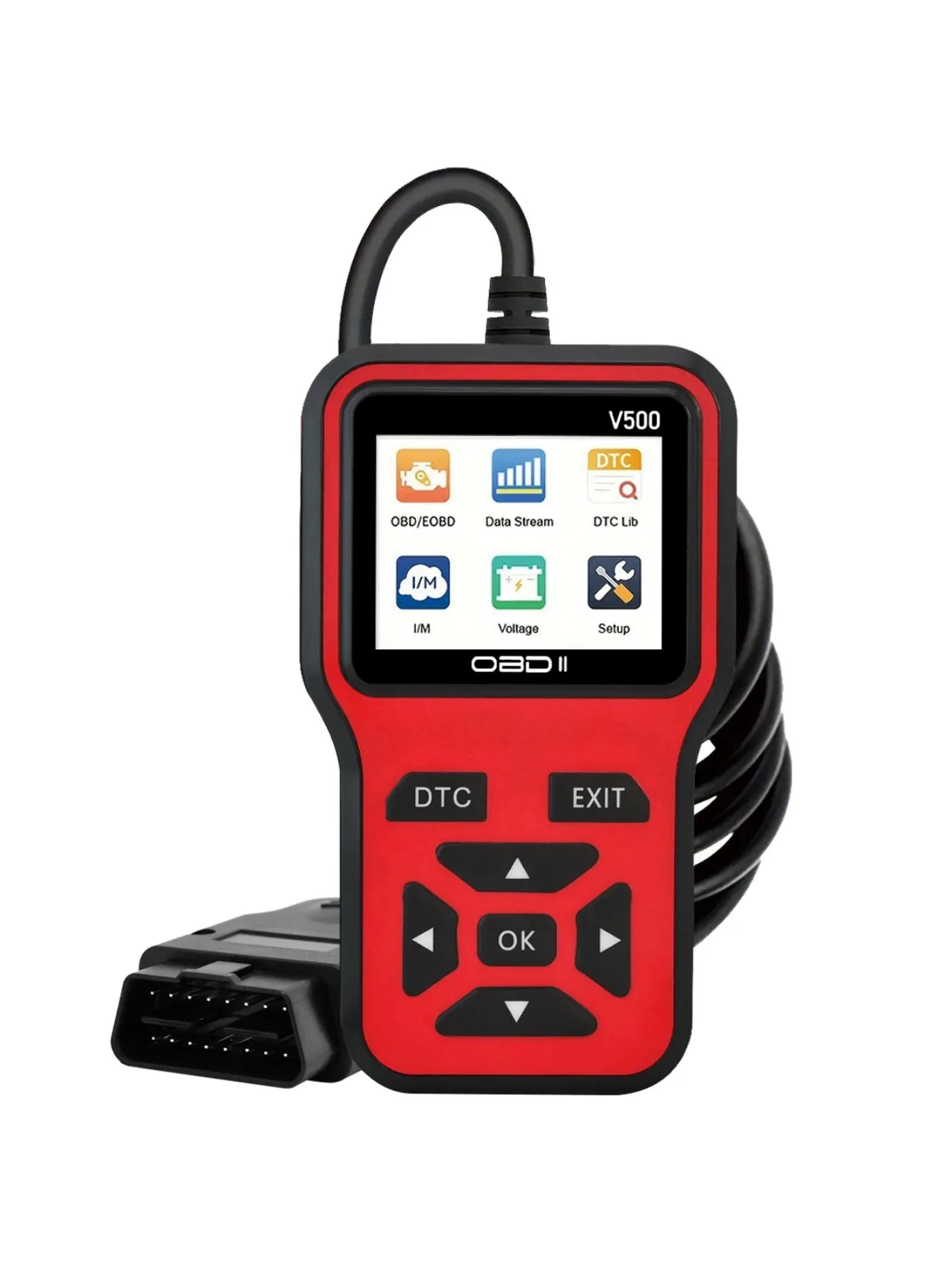 Car OBD2 Scanner Diagnostic Tool Code Reader, Car Voltage Tester Engine Fault Code Scanner, Charging Tester Diagnostic Tool V500 image 6