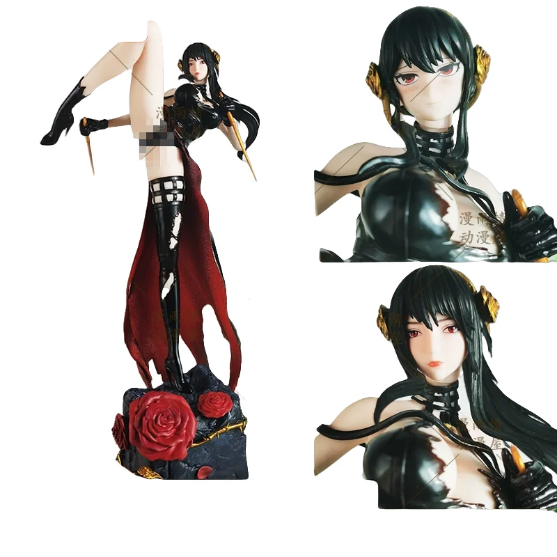 

32cm Battle Yor Forger Anime Action Figures Spy Family Pvc Sculpture Collectible Model Toy Desk Decor Boy Birthday Custom Gift