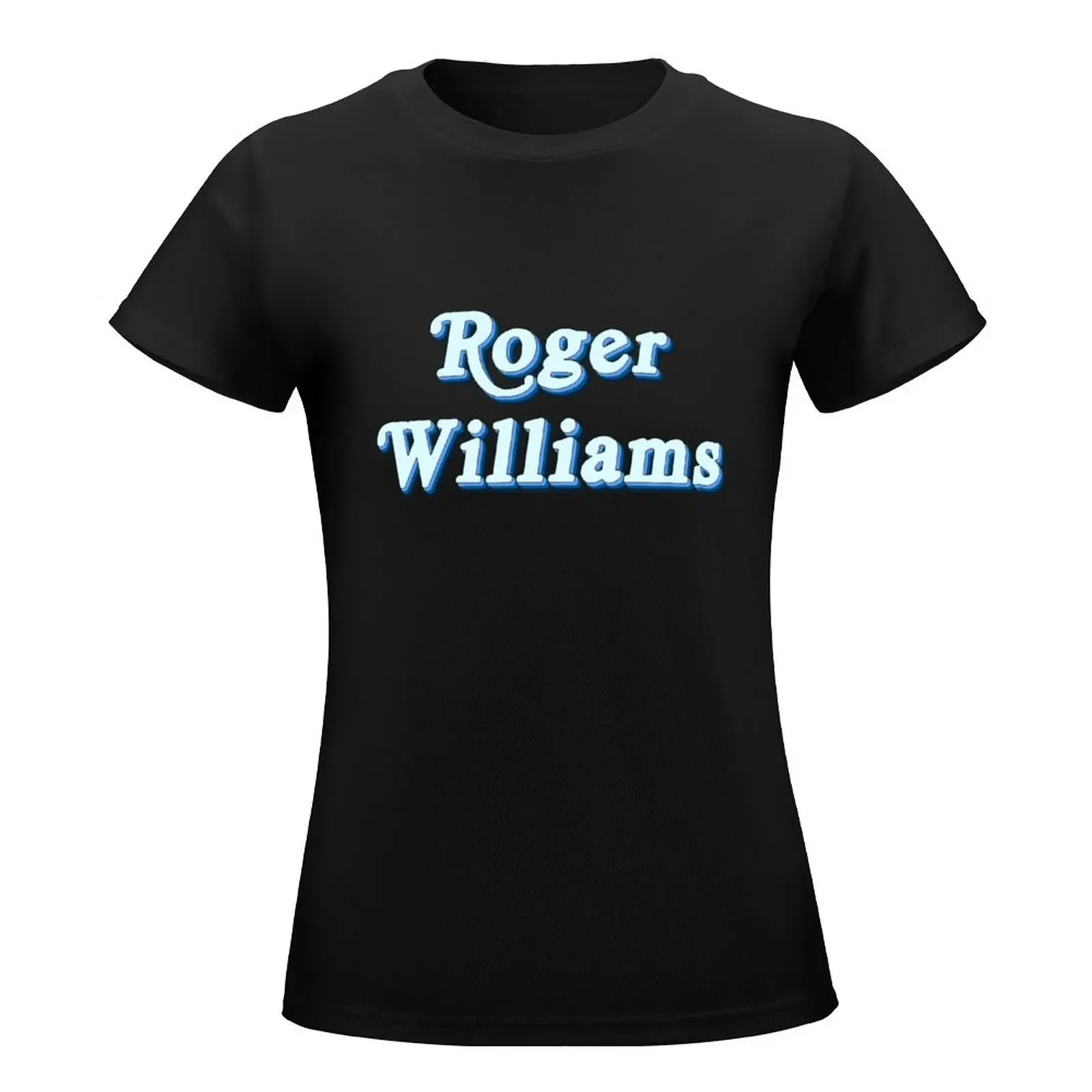 Roger Williams T-Shirt summer top korean fashion animal print shirt for girls kawaii clothes clothes for woman