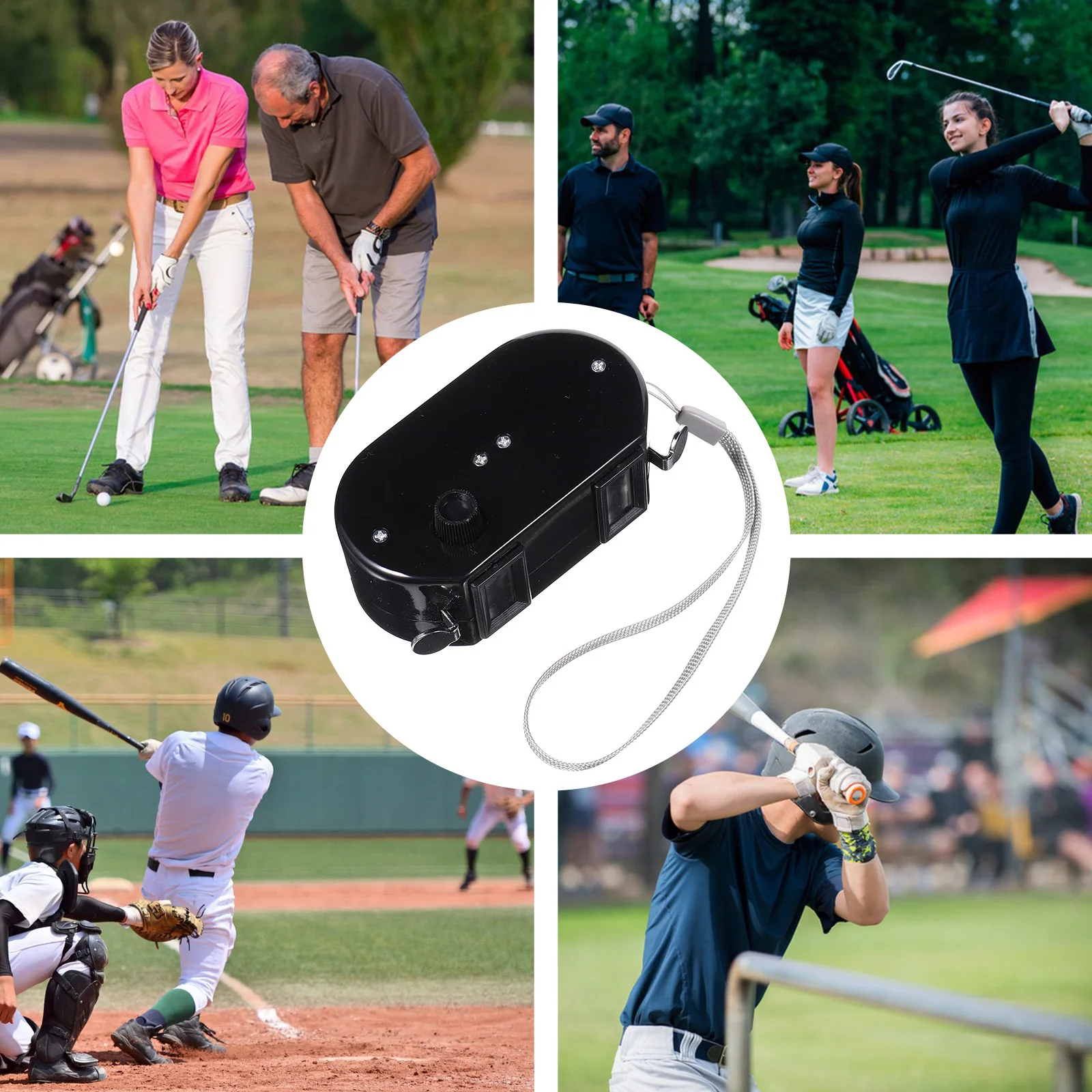 

Dual Mechanical Baseball Golf Counter Black Four Number Display Handheld Clicker Pitch Stroke Sports Event Counter