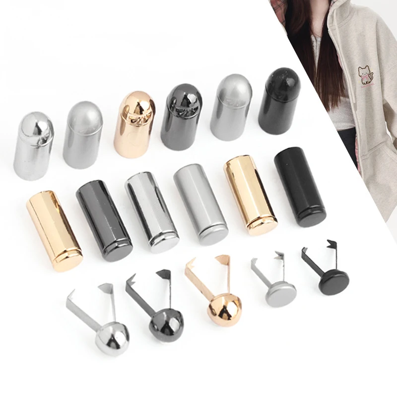 

10/20/30/40/50Pcs Carabiner Clips Stopper Metal Buckles Shoelace Tips Cord Lock Clasp Sweater Hat Protector Rope End Clip Buckle