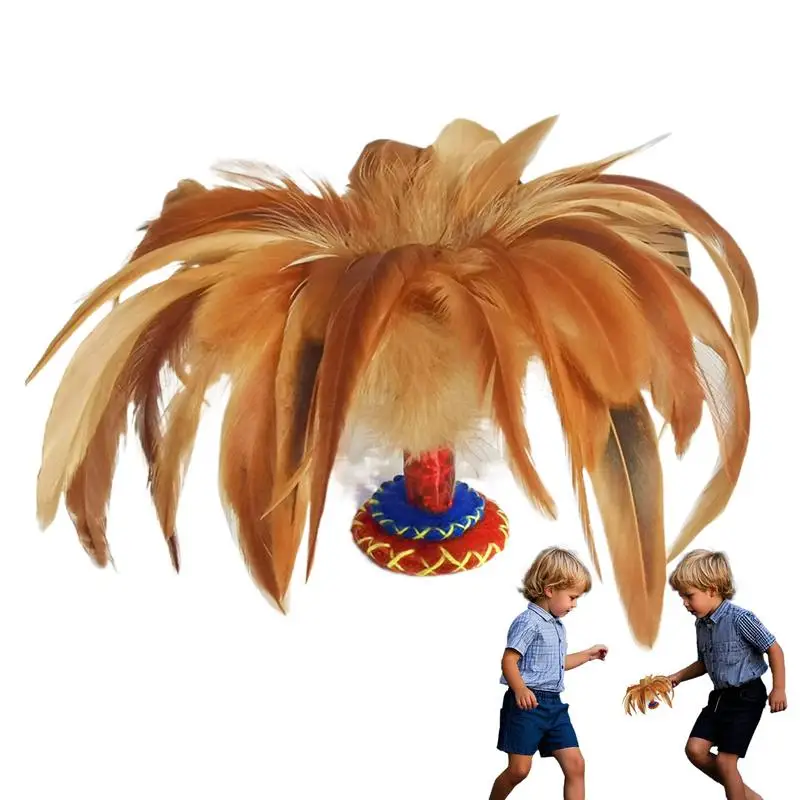 

Китайские воланы Jianzi Kicking Shuttlecock, игрушки для тренировок на открытом воздухе, развивающие спортивные игры для ног для взрослых, фитнеса