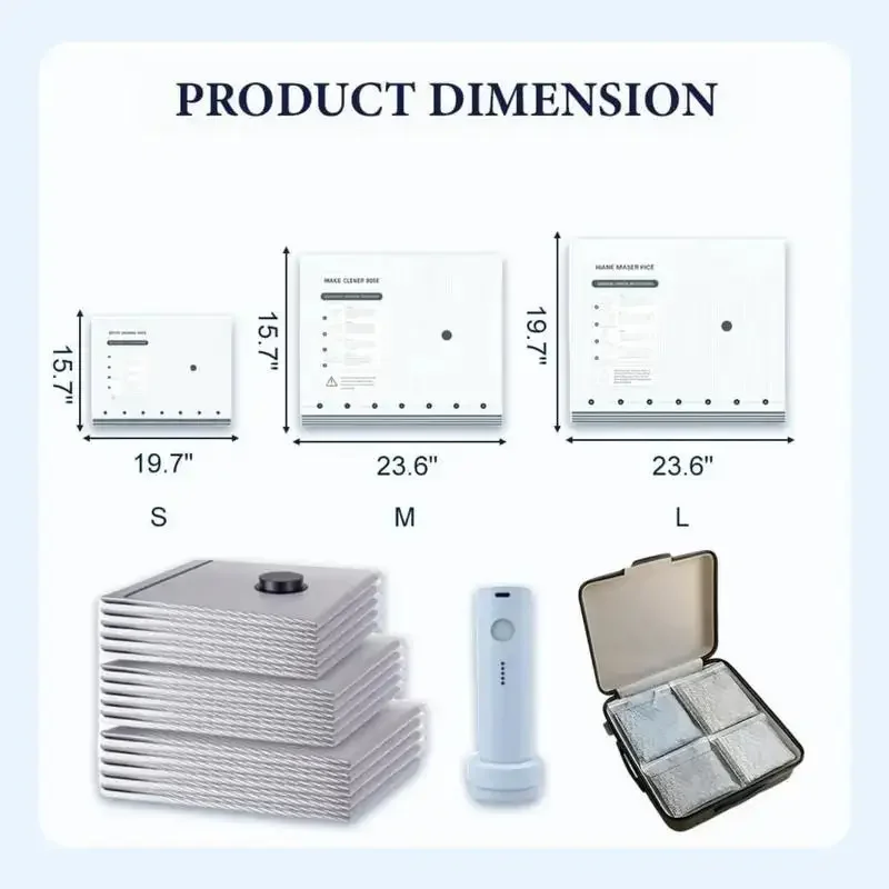 2026 Upgraded Cordless Travel Vacuum Storage Bags Set with Rechargeable Electric Air Pump 9/15Pcs Waterproof Reusable Compression Packing Organizers Space Saver for Clothes Carry-On Suitcase 140L/Min Fast Deflation