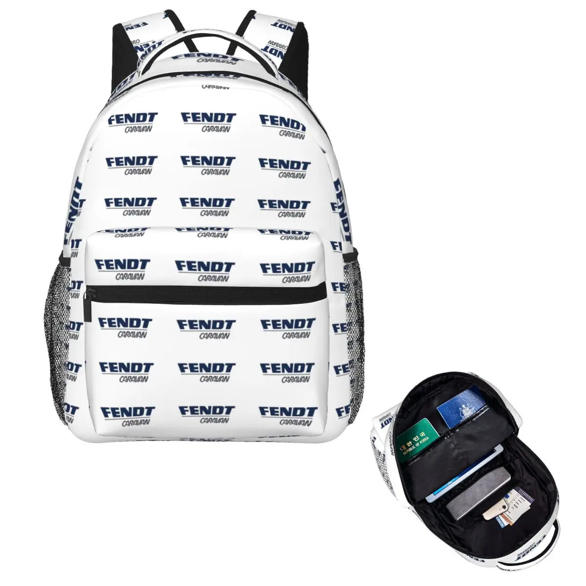 

Fendt Caravan Backpack Hot Sale Daypack Large Capacity Children BookBag School Bag Shoulder Bags for Men Women
