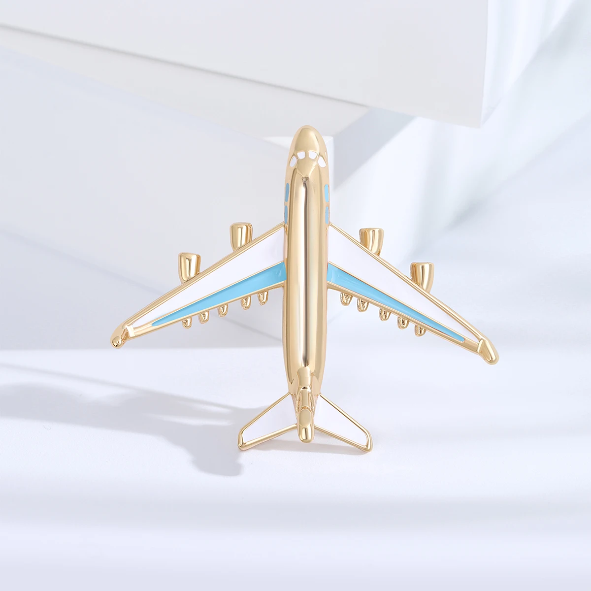 Trendy Enamel Airplane Brooches for Women Unisex 2-color Available Pins Casual Party Accessories Gifts