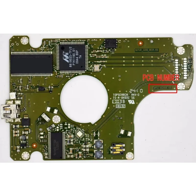 SA notebook hard disk circuit board / BF41-00300A M7U2_339_REV.01 ROO / HM321HI, HX321HX, HM641JX HM641JX/SRX