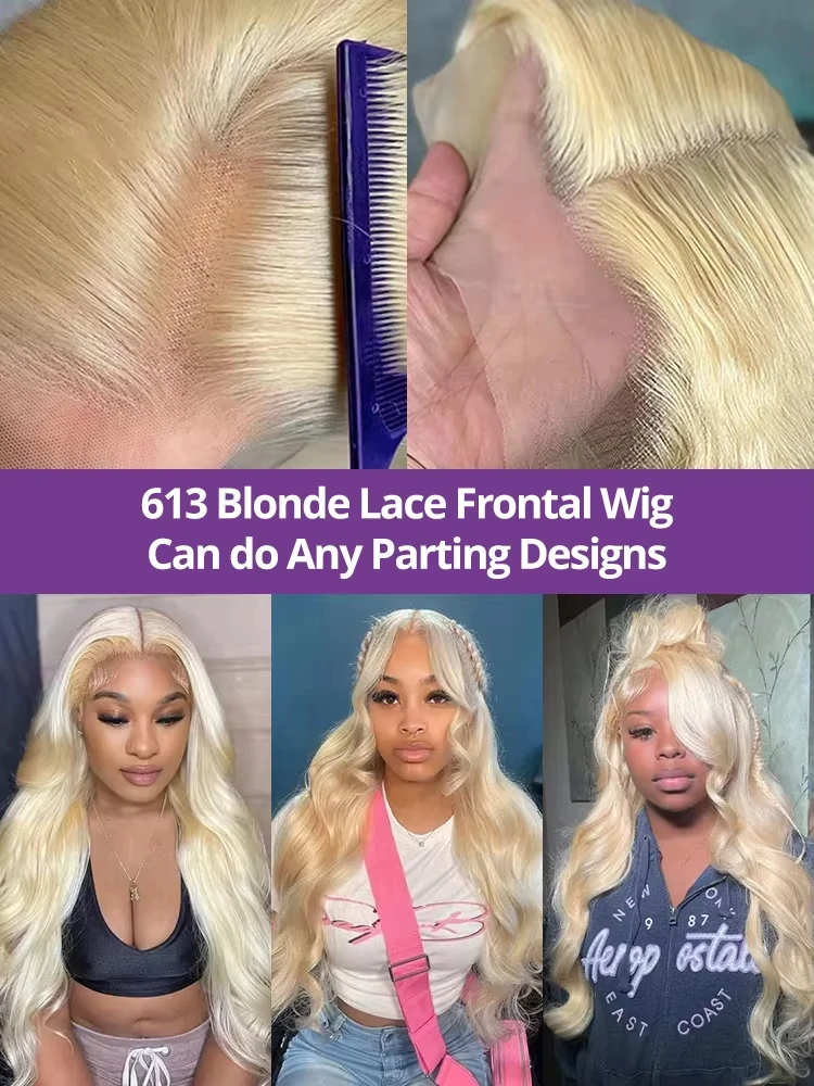 30 40 pollici 613 miele biondo HD 13x6 parrucche anteriori in pizzo per capelli umani Remy colorato brasiliano una parrucca frontale in pizzo trasparente dritto