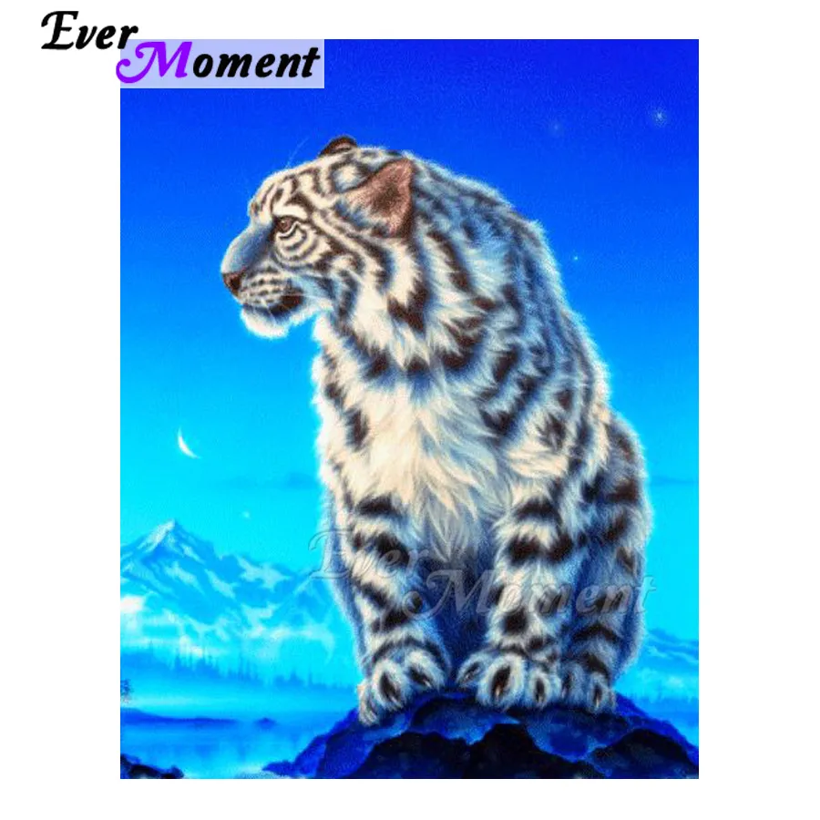 

Алмазная картина Ever Moment, ручная работа, полная квадратная дрель, тигр, 5D DIY, картина со стразами, Алмазная вышивка, мозаика ASF1560