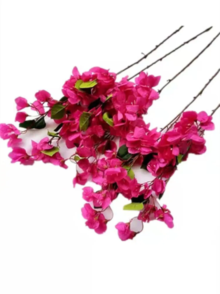 10pcs Silk Bougainvillea Glabra Artificial Rose Red bougainvillea spectabilis 35