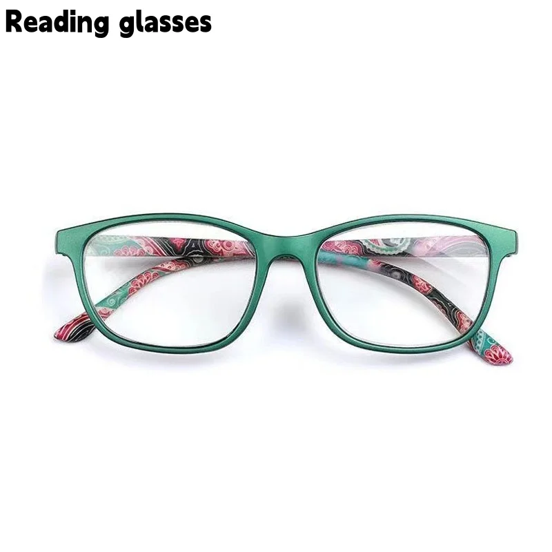 European and American Style Simple Square Frame Reading Glasses for Middle-Aged and Elderly Women
