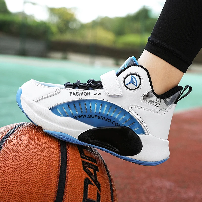 Spring New Children's Basketball Shoes For Boys Non-slip Kids Sport Shoes Boys Sneakers Outdoor Student Sneakers Boy Trainers