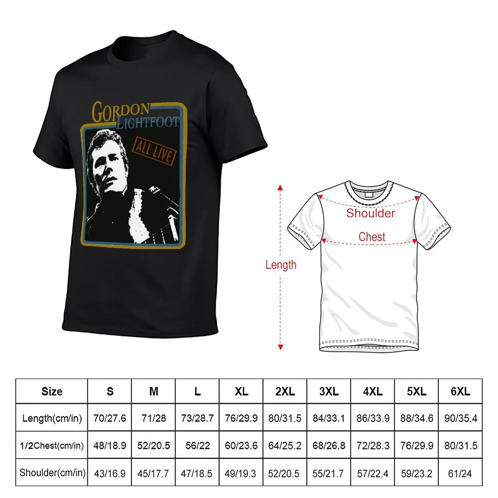 Funny Gift For Gordon Lightfoot Gifts For Fan T-Shirt heavyweights funnys graphics plus sizes oversized t shirts for men