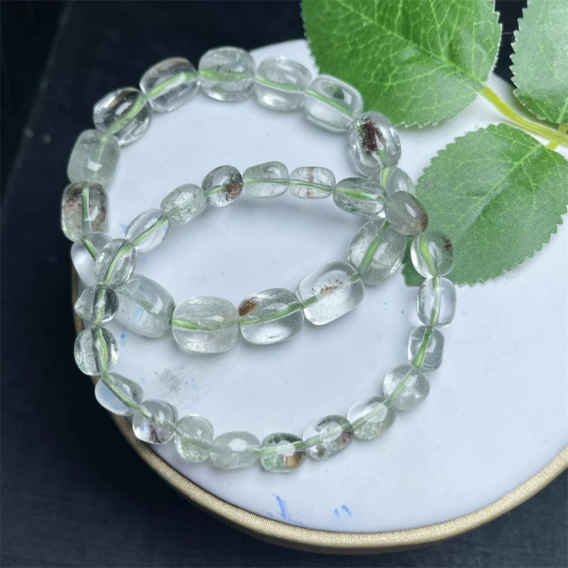 Natural Freeform Garden Quartz Bracelet Fortune Energy Bangle Mineral String Woman Amulet Jewelry Healing Reiki Gift 1pcs