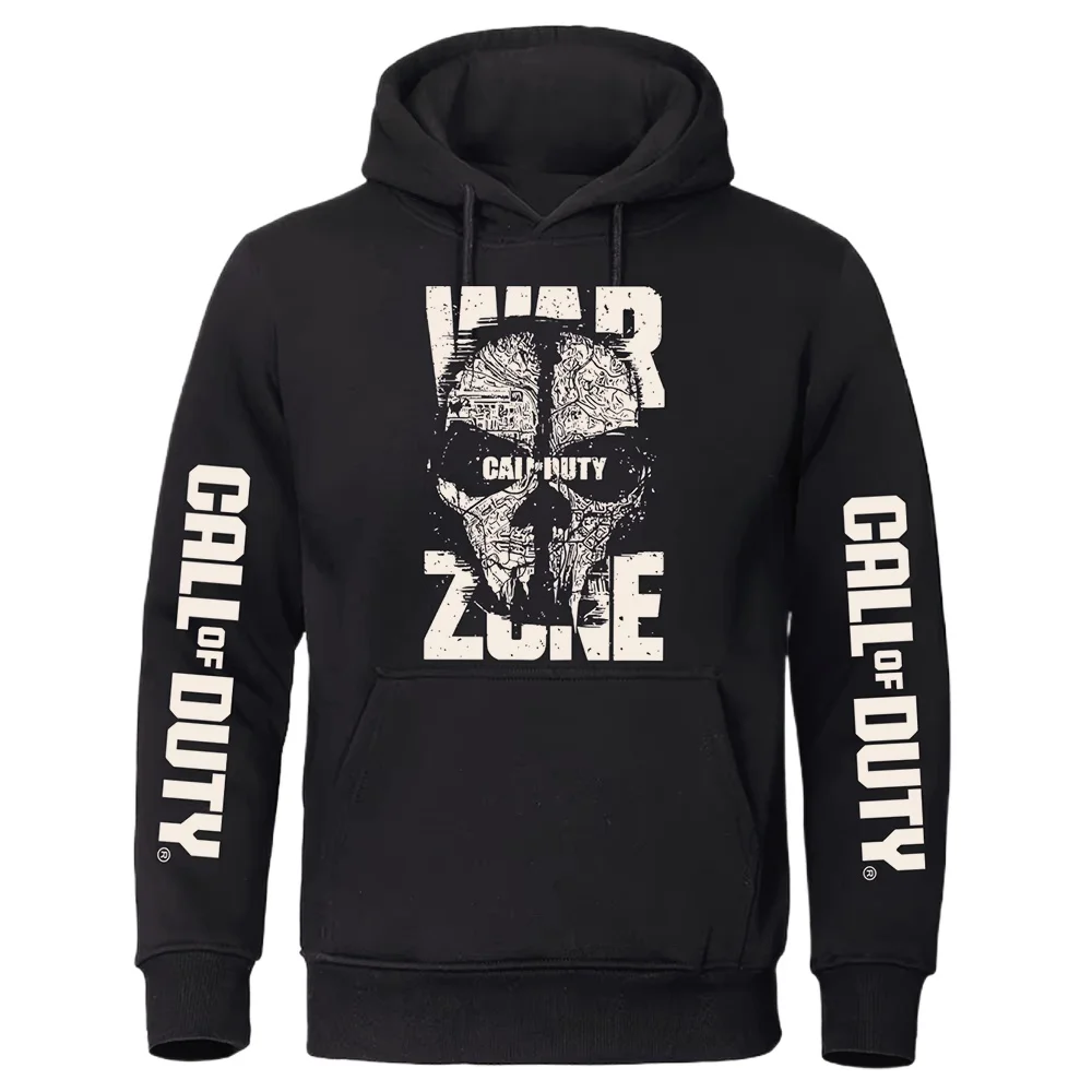 Harajuku Call of Duty Warzone Print Hoodies Men Personality Hooded Sweatshirt Casual Outdoor Women Loose Long Sleeve Pullovers