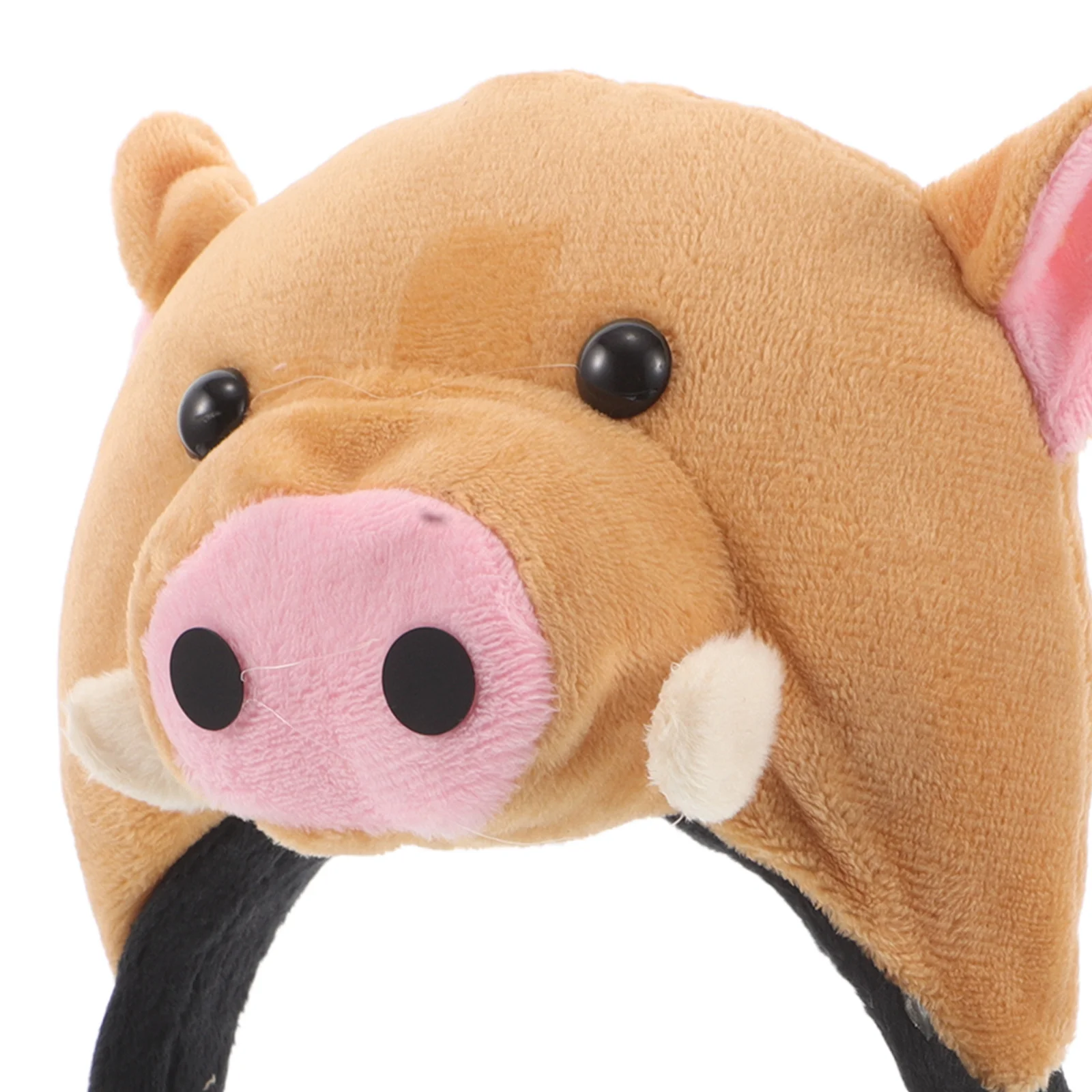 1-delige kindervarkenshoofdband bruin zacht doek materiaal schattig cartoon dier oorontwerp ideaal voor feestprestaties cosplayaccessoire