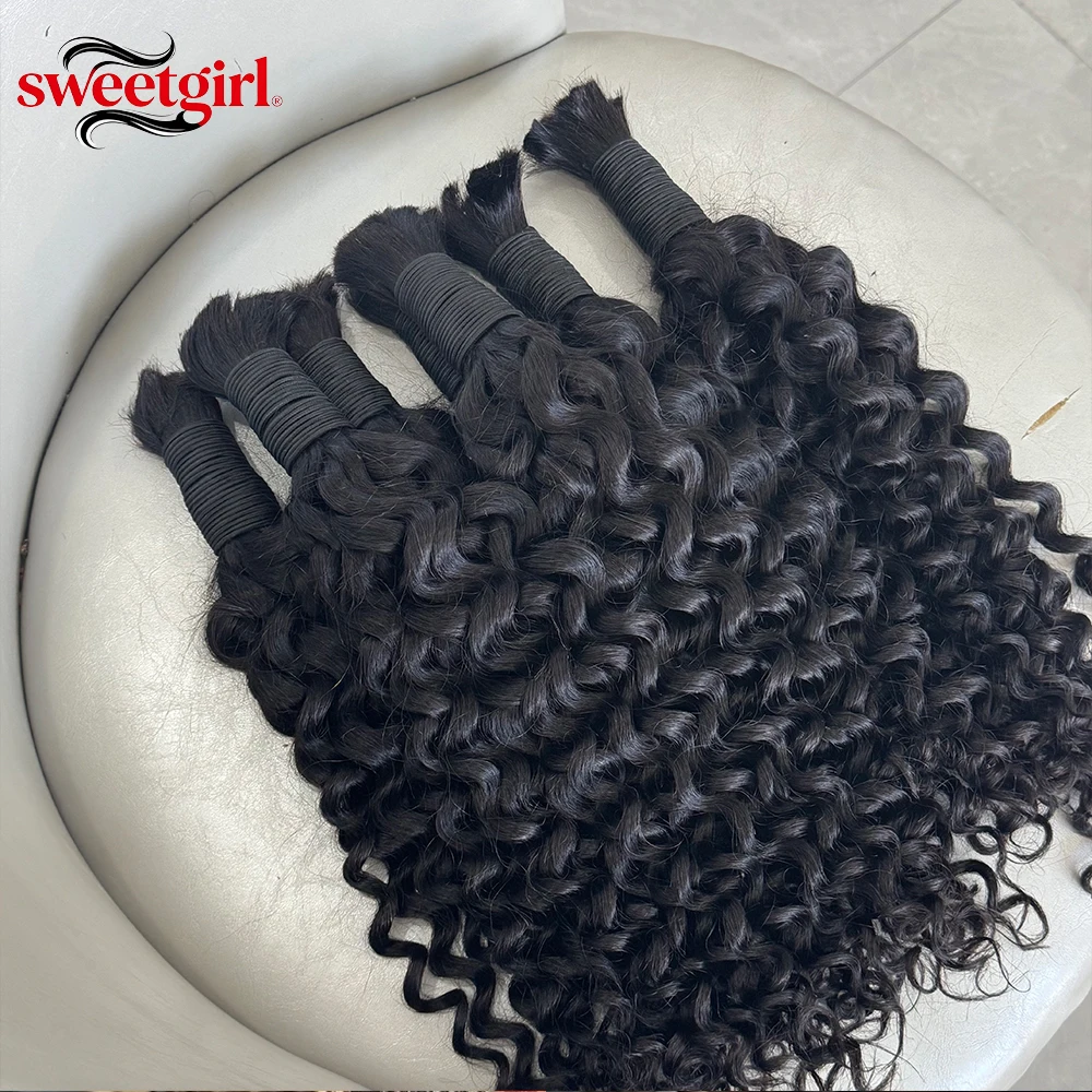 12A Bulk Braiding Wasserwellen – Water Wave Bulk Human Hair For Braiding Bewertung und Preis
