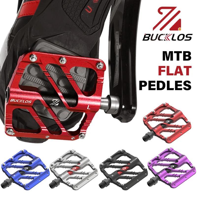

BUCKLOS 3 Sealed Bearing Bike Pedals CNC Aluminum Alloy Bicycle Platform Pedal Ultralight Bike Footboard Bicycle Accessories