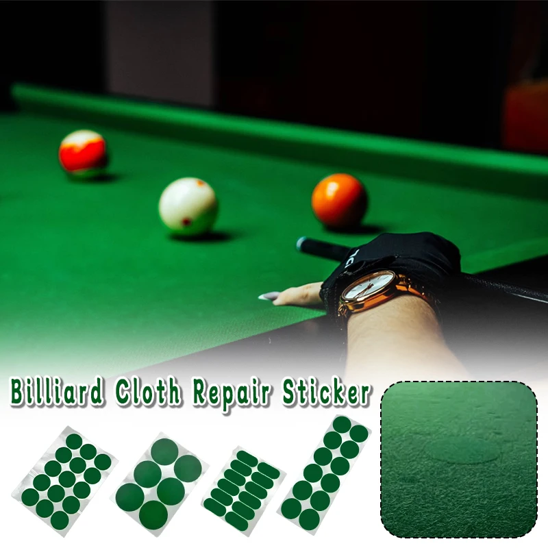 Billiard Table Cloth Repair Patches Precision Snookers Marker Dots Patch Pool Table Maintenance Green Protective Felt Stickers
