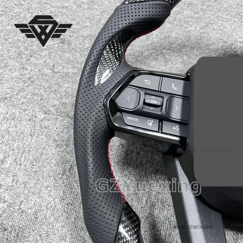 High Quality Steering Wheel Suitable for Toyota LC300 Small Hole Carbon Fiber Ribbon Patch Steering Wheel Assembly
