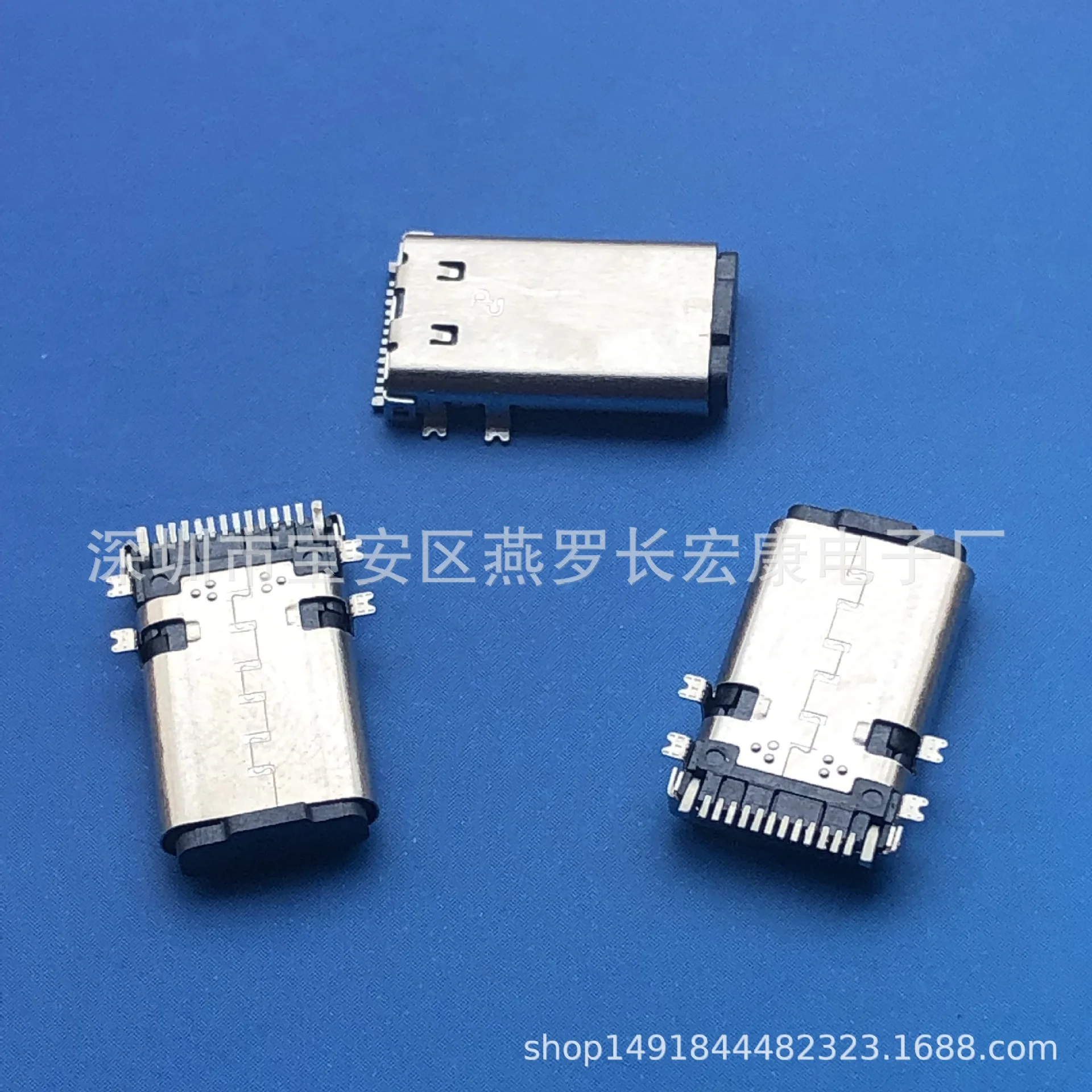 

Для разъема TYPE-C 12Pin (мужской), встроенный SMT-разъем с четырьмя контактами, полностью покрытый пайкой, с фиксатором TYPE-C.