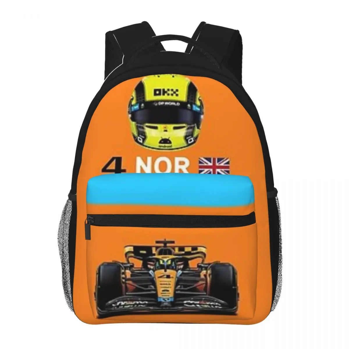 많은 Lando Norris Items 2023 Formula 1 M.c, 남녀공용 배낭 책가방, 학생 십대 어린이 책가방, 16 인치