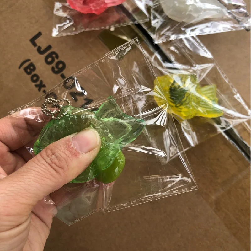 طابا صغيرة اسفنجي سلسلة من الخرز قلادة متعدد الألوان دني البحر المحمصة لينة مقذوف الكرة الإصبع لعبة الأطفال متعة قلادة هدية #4