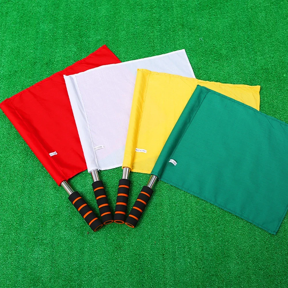 Soccer Referee Flag Referee Linesman Flag and Storage Bag Professional Fair Play Sports Competition Match Referee Equipment