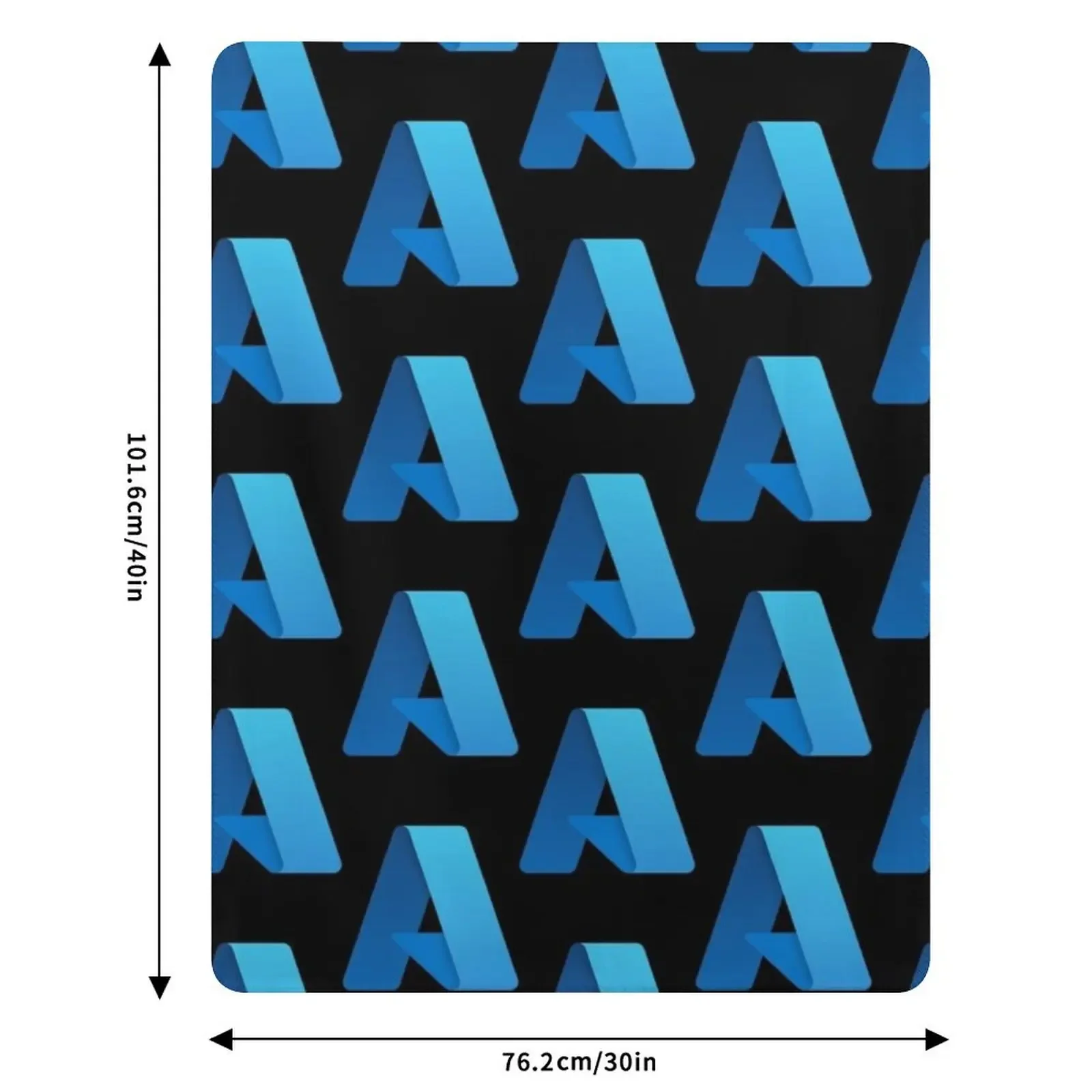 مايكروسوفت أزور شعار 2021 رمي بطانية بطانيات أرائك الديكور هدية شخصية بطانية ريتروس