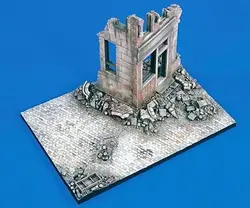 Segunda World Battle Scene Layout, Unpainted Resin Platform, 1:35, 25x17cm