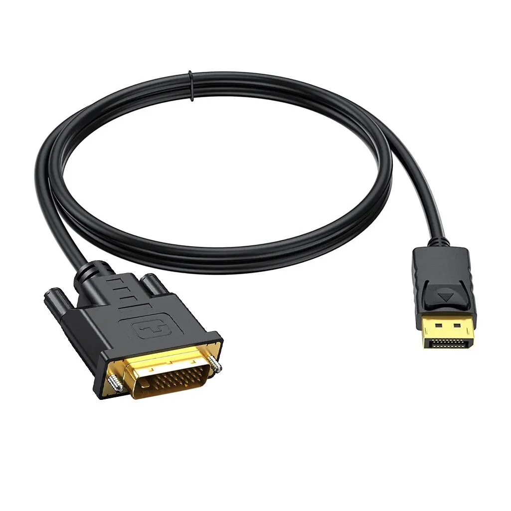 DP To DVI 24 1 Cable Adapter DisplayPort 1080P DP To DVI Conversion Cable For Monitor Projector DisplayPort Cable 1.8m