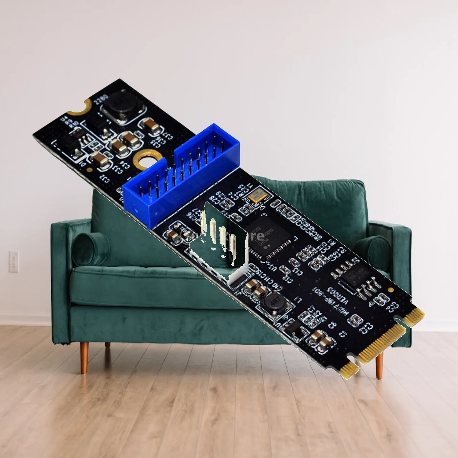 

M.2 NGFF NVMe to USB 3.0 Front 19 Pin Expansion Card Supplies for PC Desktop