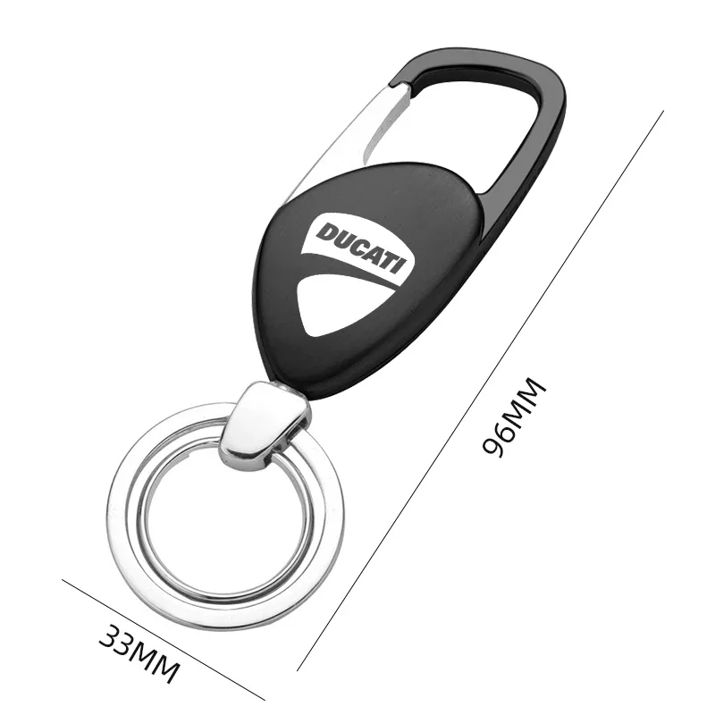 YSK High-grade Metal Key Chain Car Motorcycle Key Ring Men's Key Ring For Ducati Panigale Diavel Superleggera V4 V2 Scrambler