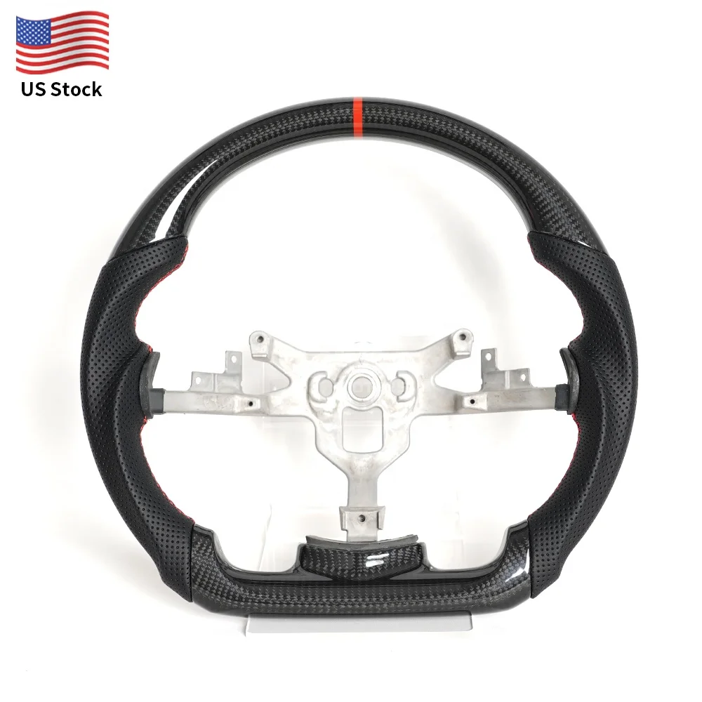 US Local Stock Real Carbon Fiber Steering Wheel For Chevy Chevrolet Corvette C6 Parts Zr1 Z06 2007 2008 2009 2010 2011 2012 2013