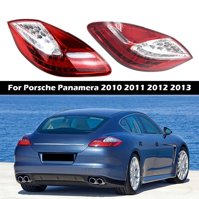 Luz traseira traseira LED para Porsche Panamera 2010-2013, lâmpada de freio, Turn Signal, peças para Panamera
