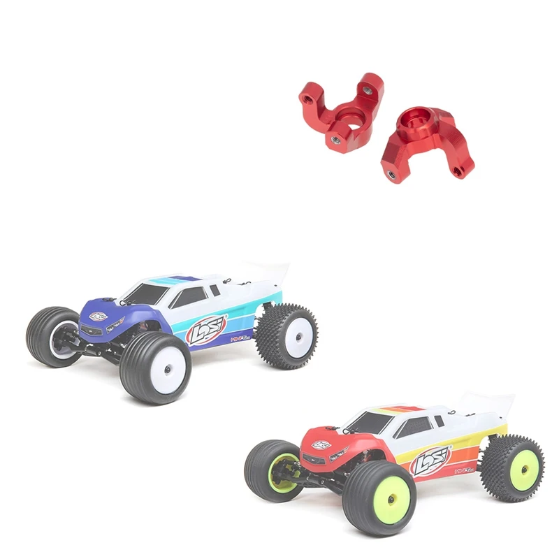 FBIL-2 Pz Metallo Anteriore Knuckle Braccio Mandrino Per Losi 1/18 Mini-T 2.0 2WD Stadio RC Camion Auto Parti di Aggiornamento