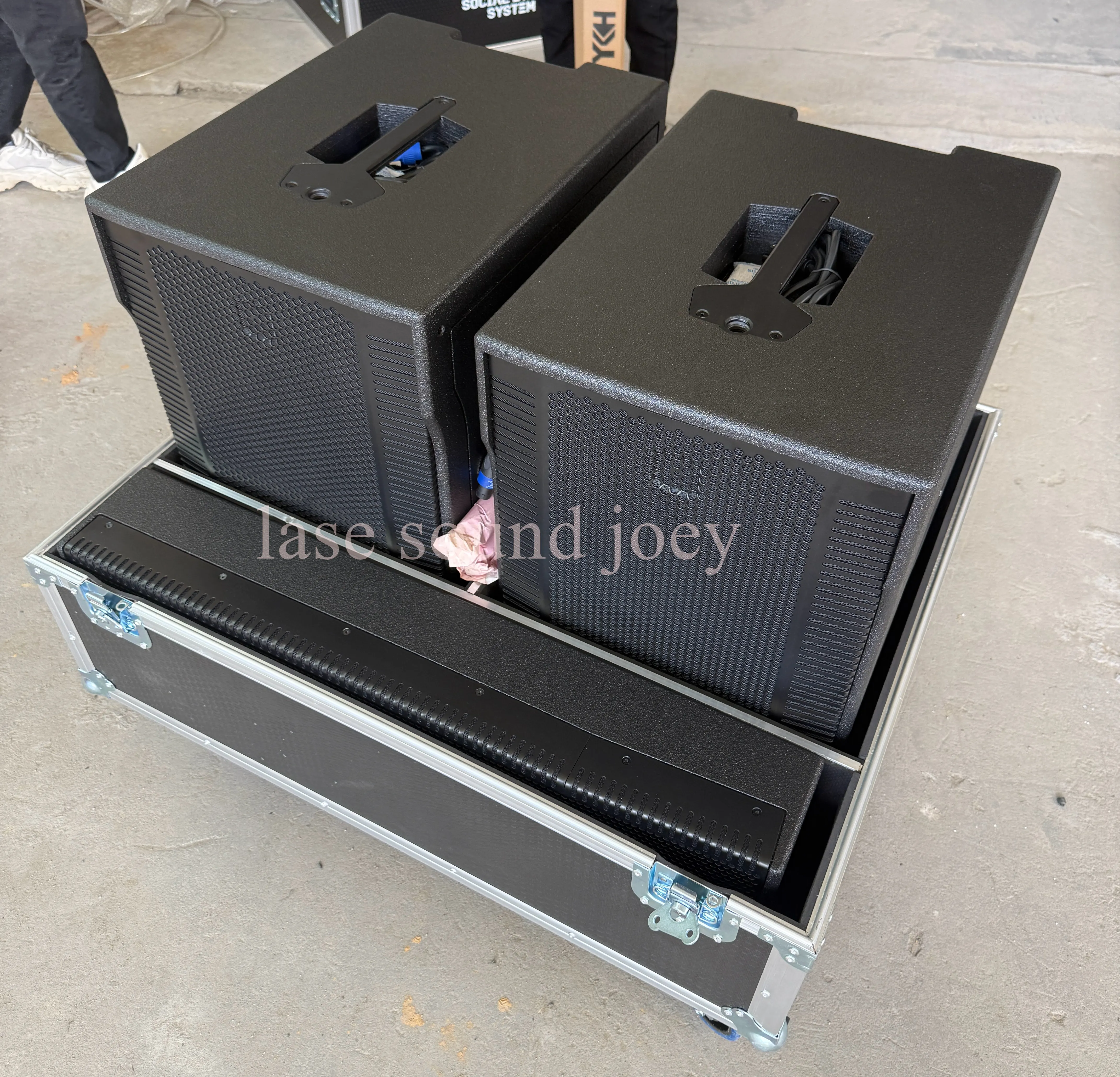 Picture 5: Professional Audio EEVO X12 DJ Party Stage Sound Line Array 2 X 2 Column Array Speaker 15 Inch Active Subwoofer PA System