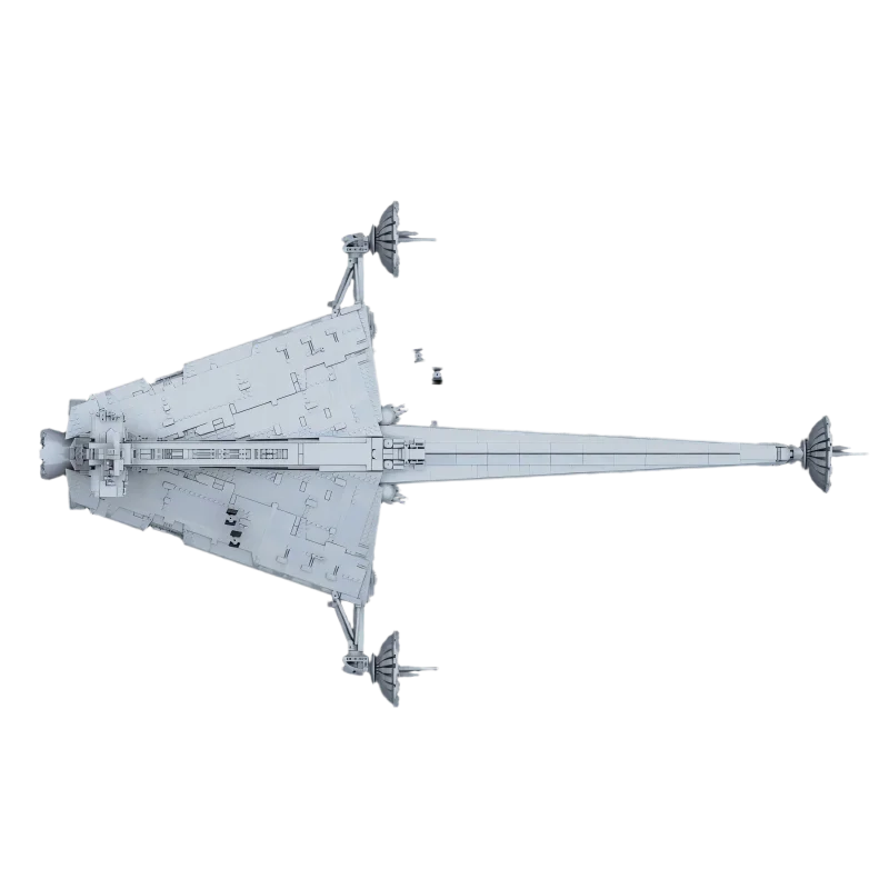 Space Series MOC UCS  Cantwell-Class Arrestor Cruiser UBuilding Blocks Interstellar Cruiser Assembly Technology Bricks Collector