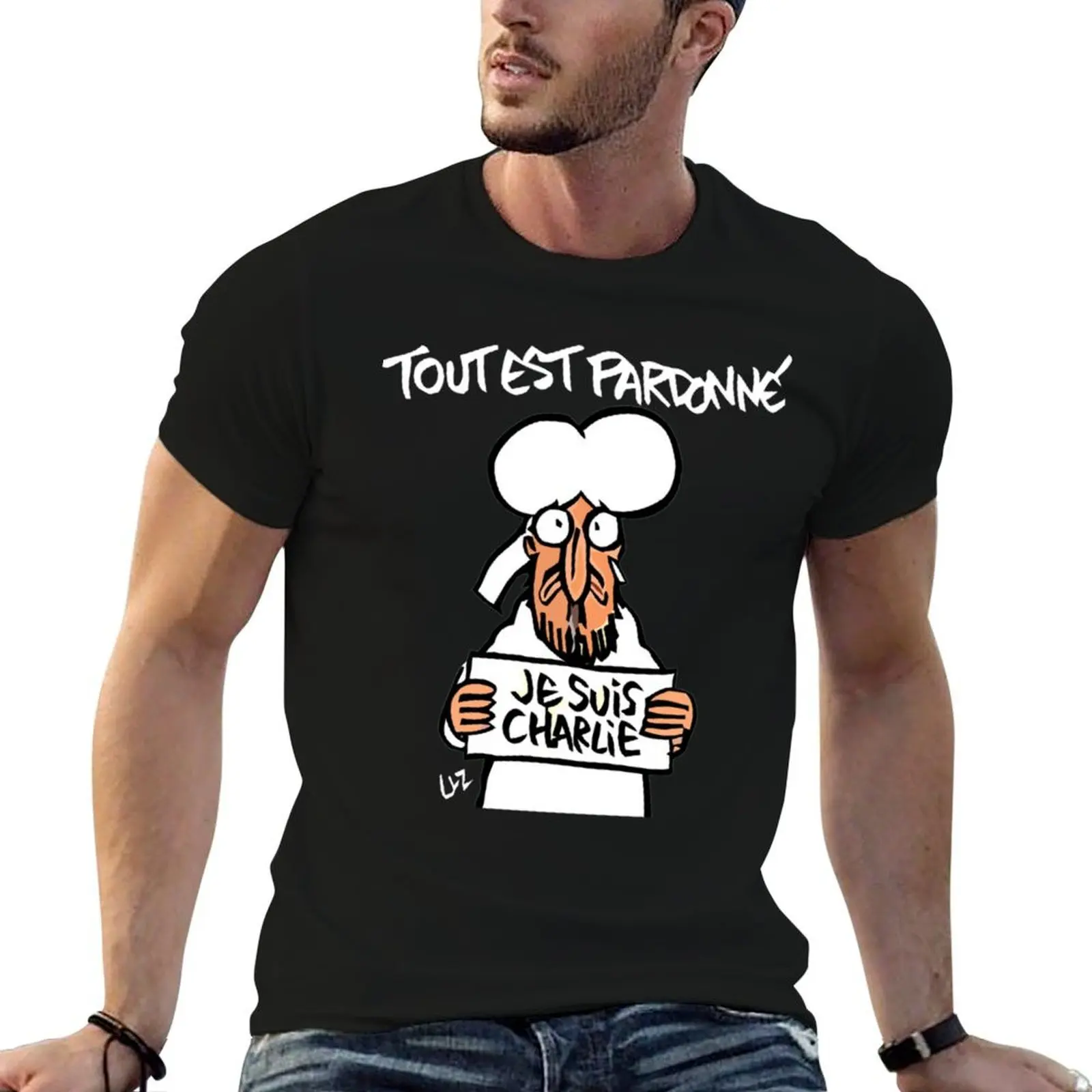 

charlie hebdo - je suis charlie - Tout est par T-Shirt g man t shirts for men cotton t shirts high quality T-Shirt