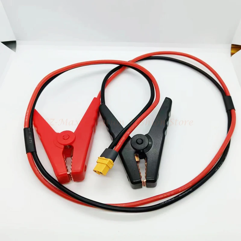 Updated AMASS Female XT60 Plug to Alligator Clip Connector 20CM 30CM 50CM 1Meter 12AWG Wire Silicone Cable For Battery Charger