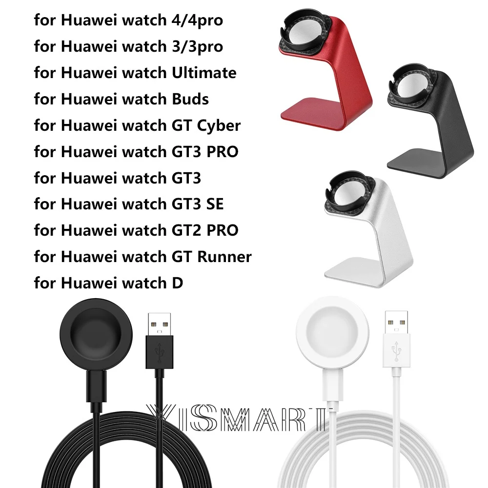 Charger Dock for Huawei Watch GT3 GT 2 pro USB Charging Cable Base Stand Holder for Huawei Watch 4 pro GT Runner Buds Ultimate