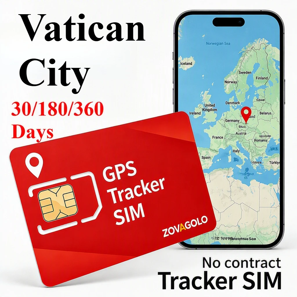 Vatican City GPS Locator Data SIM Card No Restriction, 30D30MB 180D180MB 360D360MB, Short Range Family Position Tracking