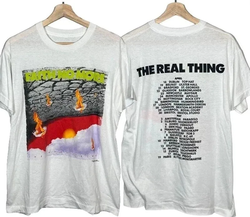 

Vintage 1990 Faith No More The Real Thing Tour Band T Shirt size S 5XL