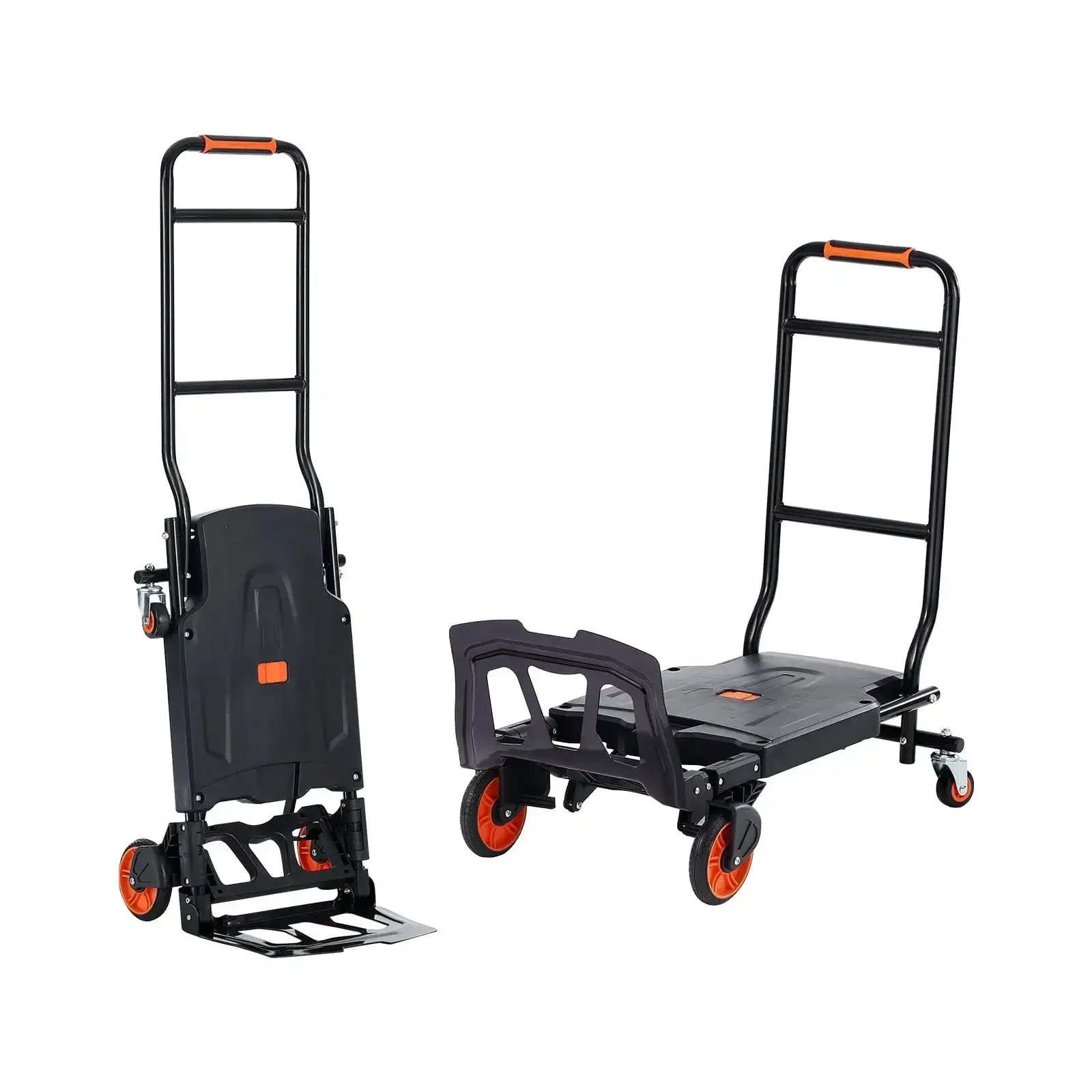 

Aluminum Hand Truck, 2 in 1, 300 lbs Load Capacity, Heavy Duty Industrial Convertible Folding Hand Truck and Dolly