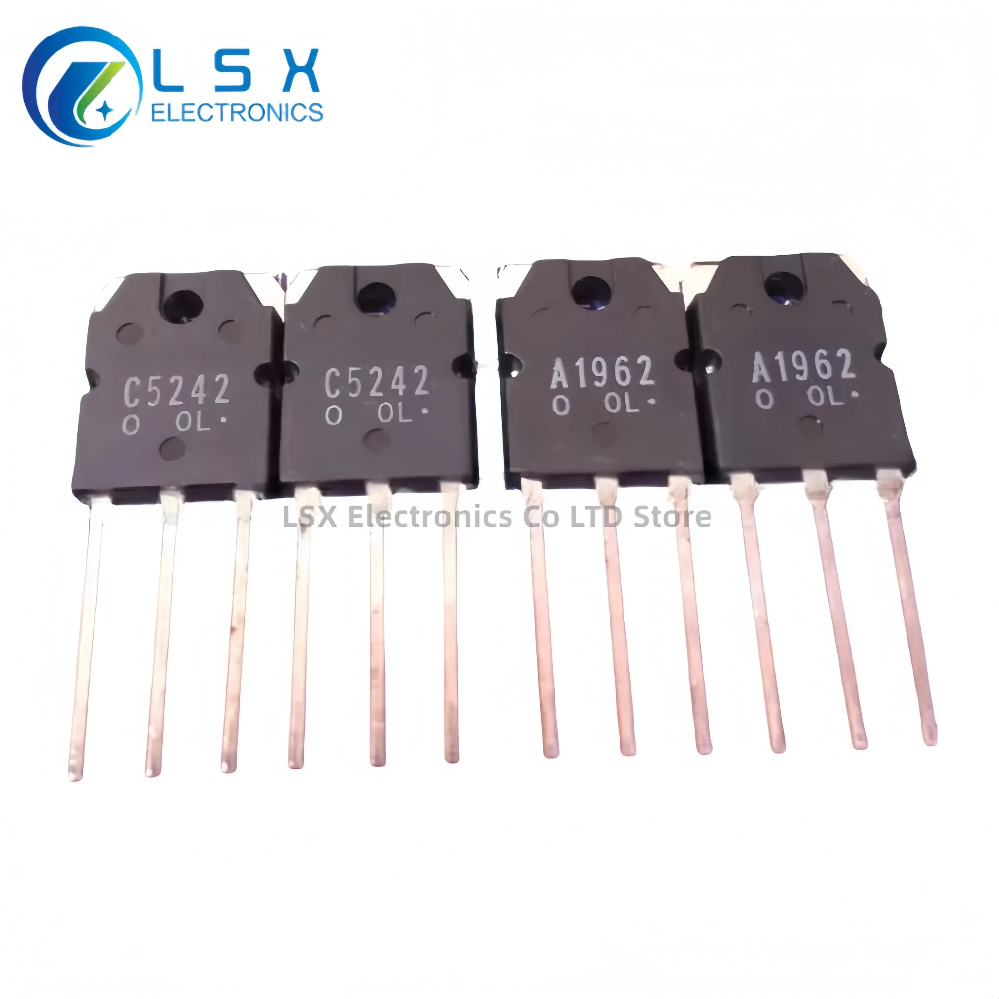 5pairs/10PCS 2SA1962 2SC5242 A1962 C5242 TO-3P Audio Amplifier Pair Tube New Original Import