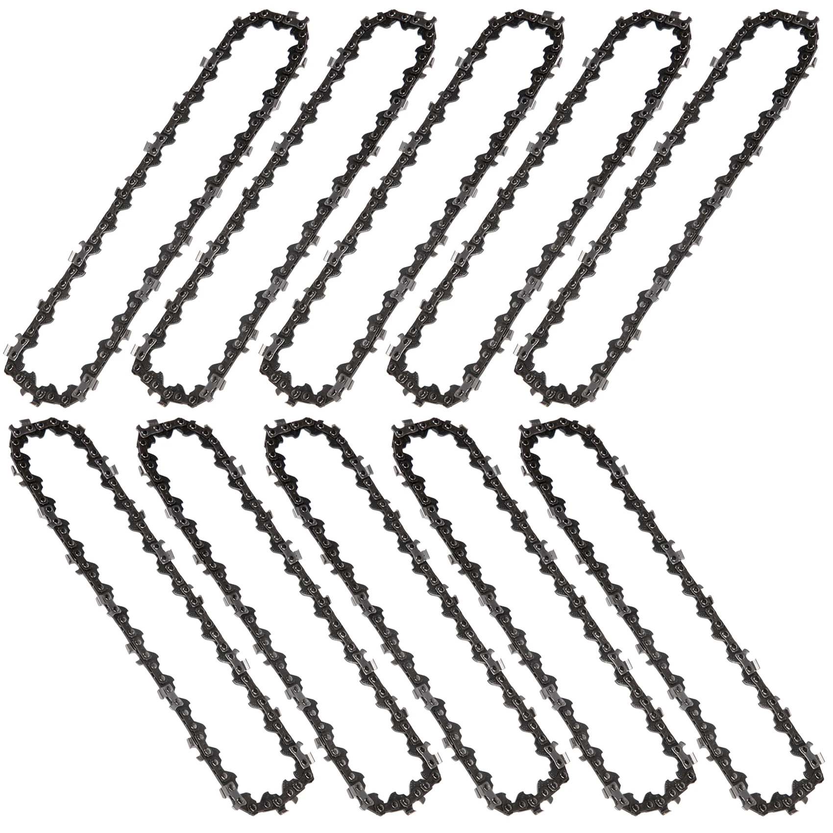 AB08-10PCS 6 Inch Sharp Chain And Guide Rail Set For Mini Saw Special Chain Hardware Tool Saw Chain