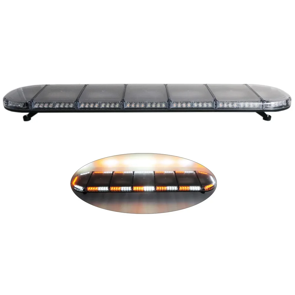 60'' 152CM Security Amber White Tuck Car Warning Lightbar Model Charger 12v 24v Brake Turn Signal Emergency Flashing 152cm！！