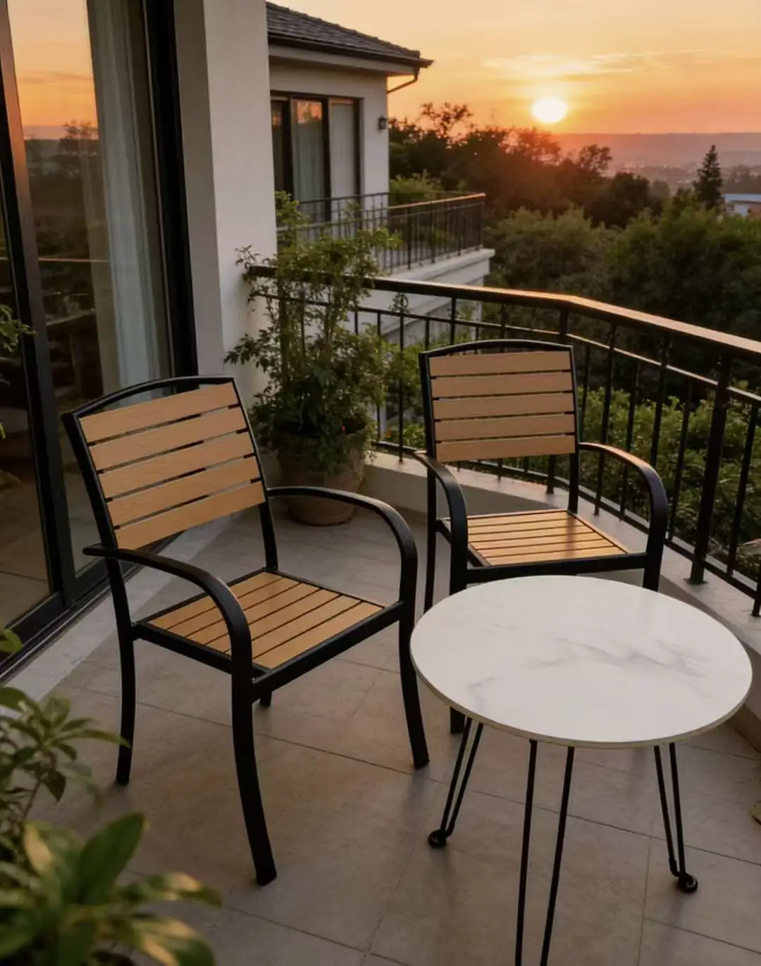 Low-Maintenance  Aluminum Garden Table - UV-Resistant Fade-Proof for Busy Family Outdoor Space